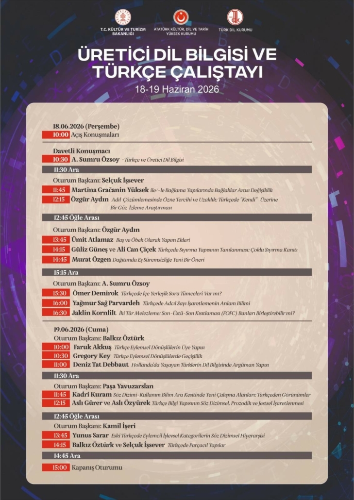 Çalıştay Programı